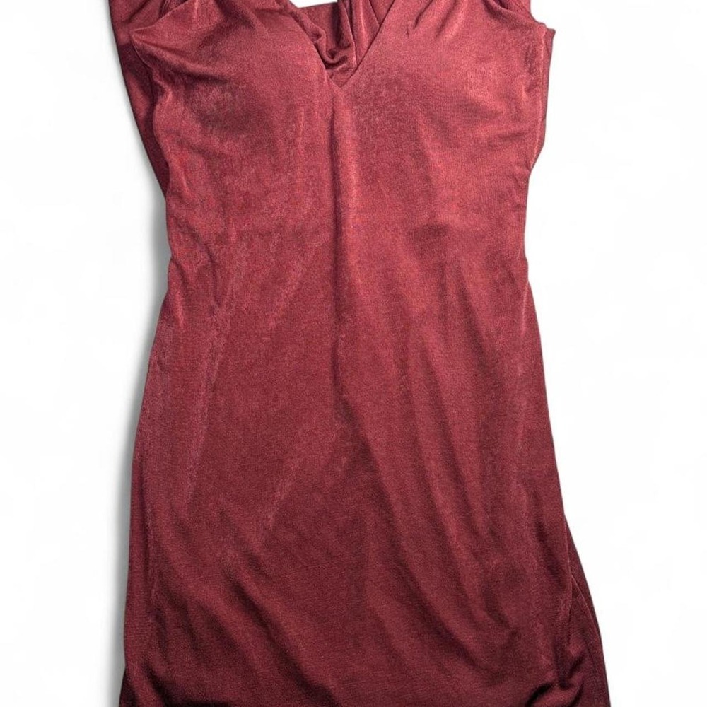 Red Fiestar mini dress with lace trim in size S - Picture 1 of 3